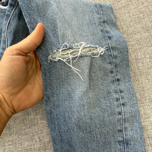 We The Free Blue Distressed Women Jeans - Picture 5 of 9